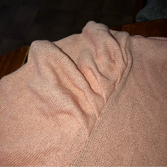 NWT Ophelia Roe peach puff sleeve thin sweater 1X - Picture 2 of 6